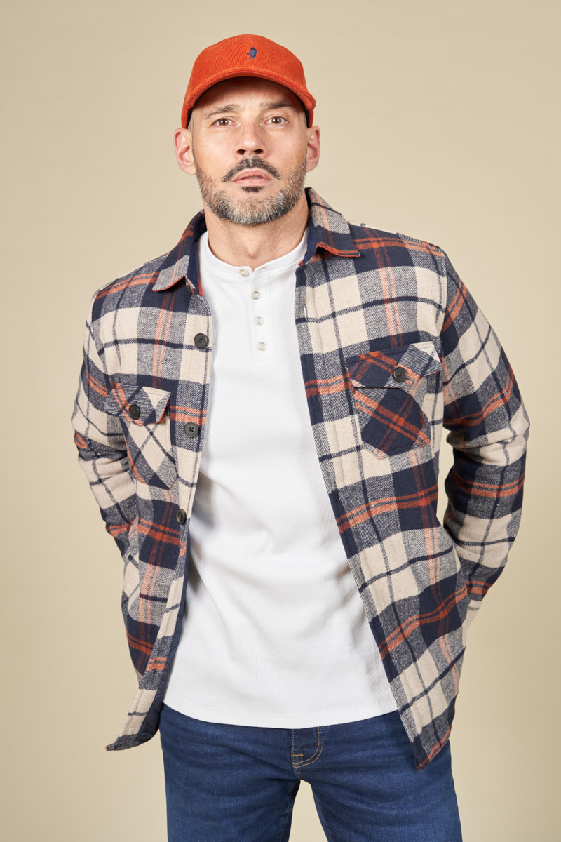 Chemise de salle à carreaux en flanelle